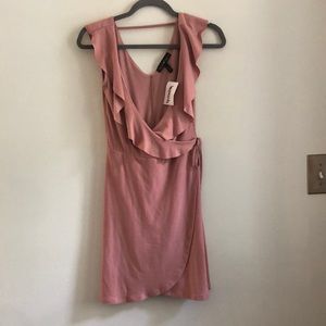 pink wrap dress!